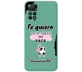 Funda Silicona Líquida Verde para Xiaomi Redmi Note 11 Pro / 11 Pro 5G diseño Vaca Dibujos