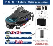 F196 Drone with Camera Obstacle Avoidance Brushless Motor Mini Dron Quadcopter HD Dual Cam Remote Control Helicopter Toy Gift