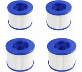 Paquete de 4 Filtros de repuesto para piscina Hot Tube-104mm-Canvas para mascotas y no Tejida-Compatible con Clever Spa