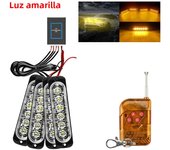 24LED Wireless Car Strobe Emergency Signal Flash Warn Light 12-24V Trailer Automatic Diode Truck Modification Accessories Modify