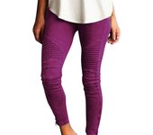 Women's Stretch Pants Casual Striped Decoration Slim Leg Dressy Trousers Trendy Skinny Straight Leg Pants with Pockets