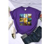 Van Gogh Works Sanskrit Printed Female Tops Breathable Casual T Shirts Fashion Summer Short Sleeve Women Crewneck Street Tshirt