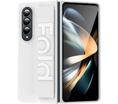Luxury Ultra-thin Matte Silicone Wrist Strap Case For Samsung Galaxy Fold 6 5 4 3 Transparent Folding Shockproof Hard Back Cover