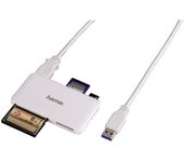 LECTOR TARJETAS USB 3.0 HAMA BLANCO/NEGRO