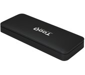 Tooq - caja externa tqe-2280b para ssd m.2 nvme pcie - usb 3.1 gen2 -  negro