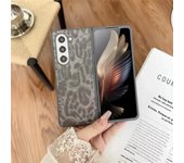 Fashion Leopard Print Phone Case for Samsung Galaxy Z Fold 6 Fold5 Z Fold 3 4 Z Flip 6 5 4 3 Ultra Thin Leather Shockproof Case