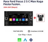 2Din Android Car Radio Stereo GPS For Ford Focus 2007 Mondeo S-max C-max Kuga Galaxy Fiesta Transit Fusion Connect Video Player