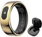 New R08 Smart Ring With Charging Case Smart Touch Screen Health Monitor Sports Fitness Tracker IP68 5ATM Waterproof Smart Ring