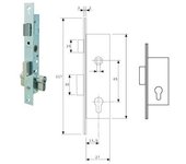 Cerradura Tesa 2201-hz/15 para Puerta Metálica | Alta Seguridad