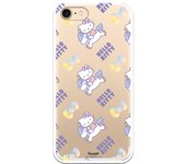 Funda original compatible con iPhone 7 o IPhone 8 o SE 2020 con un diseño de Hello Kitty Unicornios