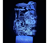 Anime Yoda Baby 3D Lamp LED Illusion Night Light Color Changing Lampara for Kids Bedroom Decor Nightlight Manga Groot Table lamp