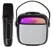 Altavoz karaoke adler ad 1199 negro con micrófono - sd/usb/aux/bluetooth