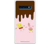 Funda original compatible con Samsung Galaxy S10 Plus - Bob Esponja y Patricio Ba?o