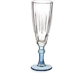 ARISE SHOP-Juego 6 Copas Cava Fantasía Cristal 170 Ml,Color Azul,Salmon,Verde.