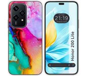 Tumundosmartphone Funda Silicona para Huawei Honor 200 Lite 5G diseño Mármol 15 Dibujos