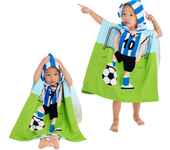 Toalla de Playa Infantil con Capucha  Toalla de Baño Poncho Toalla Poncho Surf para Niñas Niños de 2 a 8 años