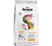 Dibaq Sense Dog, comida para perros, pollo y pato, pienso sin cereal, 12 Kg