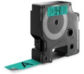 Cinta DYMO D1 19mmx7m - negro/verde