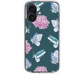 Tumundosmartphone Funda Silicona Antigolpes para Iphone 16 (6.1) diseño Flores 10 Dibujos