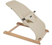 Olmitos – Hamaquita de bebé Maya - Madera de Haya Natural – Mecedora con arnés Acolchado y Ajustable – recién Nacidos hasta 9kg con balanceo Natural