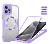 360° Fully Protected Double-sided Magnetic Case For iPhone 16 ProMax/16 Pro/16 Accessories Cover For Magsafe Wireless Charging