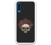 Funda compatible con Samsung Galaxy A70 - tatoo calavera mexicana dotwork