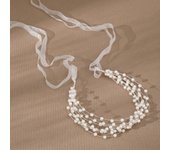 New Pearl Hair Accessories Bridal Hair Band Wedding Banquet Party Jewelry Super Fairy Braided Hair Fluttering Pearl Headband