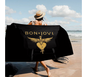 B-Bon-Jovi Logo Towel Microfiber Beach Towel Absorbent Quick dry Soft Yoga Swimming Resort Mountain Climbing Towel