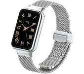 Suitable for Xiaomi band 8pro strap, solid stainless steel mesh folding magnetic clasp, universal MIBAND8 pro replacement strap