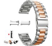No Gaps Stainless Steel Band for Samsung Galaxy Watch7 6 4 Classic 46mm 47mm/Watch4 5 pro 44mm 40mm Strap Curved end Bracelet
