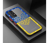 Matte Case For Samsung A52 A53 A12 A13 A14 A21s A22 A24 4G A32 A34 A54 A53 A70 A72 A73 5G Phone Cover Fashion Ukraine Flag