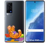 Funda Gel Transparente para Vivo X60 Pro 5G diseño Leopardo Dibujos