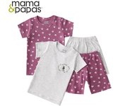 Ropa de verano para niños, ropa de casa estampada para bebés y niños pequeños, camisetas de manga corta de colores combinados, camisetas y pantalones cortos para hombres y mujeres