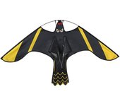 Cometa repelente de pájaros con forma de águila, reflectante, repelente de viento y palomas para patio, césped, granja, jardín, 1,4 m