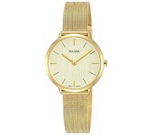 Reloj Pulsar mujer PM2284X1 Attitude acero inoxidable correa malla milanesa esfera color champagne