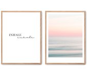 Set de 3 cuadros calidad premium con marco de madera - 30x40 cm o 50x70 cm - POSTER LAB