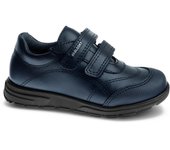 Zapato niño Pablosky 354720, color azul marino, doble velcro, tecnología SUPERFLEX y AIRBAG amortiguador de pisada