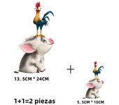 2PCS Disney Moana Princess Cartoon Hot Stamping Hot Melt Adhesive Transfer Paste Clothing Sticker DIY T-shirt Hot Stamping Patch