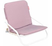 Flamingueo Silla Playa Ligera Plegable Asa para Transporte Tejido Poliéster y Aluminio Cojín Acolchado 62 x 51,5 x 49 cm