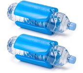 Plastic Forte - Lote de 4 Acumuladores de Frío para Botellas Nº 6 Reutilizables. Azul