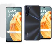 Tumundosmartphone Pack 2 En 1 Funda Gel Transparente + Protector Cristal Templado para Oppo A91