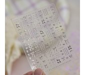 1pcs Cute A bag of Starfish Nail Charm Stickers 3D Jelly Ocean Fish Bubble Adhesive Nail Sticker DIY Summer Nail Art Decorations