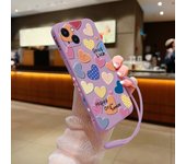 Love Lucky Heart Phone Case for Oneplus Nord 3 2 9R 9 8T 8 7 7T Pro 6 5G Liquid Silicone Cover with Hand Strap