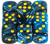 Premium Quality Round Dot D6 Dice Set for Table Board Gaming - 12mm Mixed Color, Pack of 10