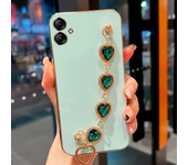 For Samsung A04E Case Luxury Diamond Bracelet Chain Silicone Case for Samsung galaxy A04 A04S A04E A02 A03 A03s A12 Coque Cover