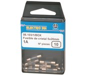 Fusibles de cristal para Fusibles de 5 x 20 mm Electro Dh 06.103/16/BOX 8430552086771