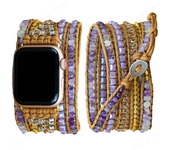 Bohemia Strap for Apple Watch Ultra Band 49mm 44mm 45mm 41mm 42mm 38 Handmade Natural Beads Bracelet Iwatch Series 8 7 6 Se 5 3