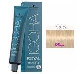 Tinte Igora Royal highlifts 12-0 Superaclarante Natural 60 ml. Schwarzkopf