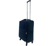 COSHANO Maleta de Tela Trolley Equipaje de Mano Cabina Viaje avión 4 Ruedas 360º Giratorias (Azul marino)