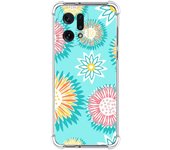 Funda Silicona Antigolpes para Oppo Find X5 5G diseño Flores 05 Dibujos